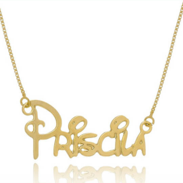 Colar com Nome Personalizado Disney