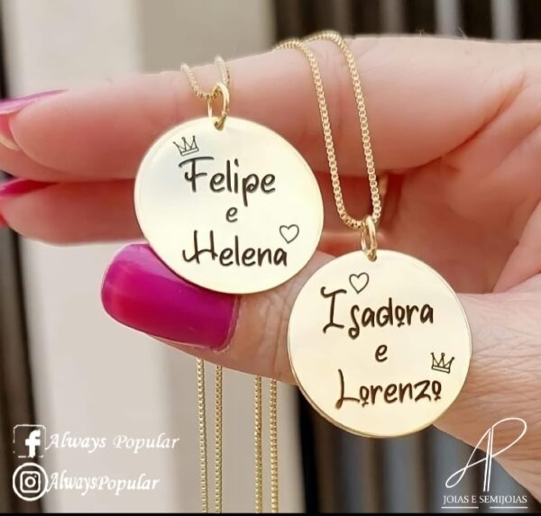 Colar Personalizado Filhos